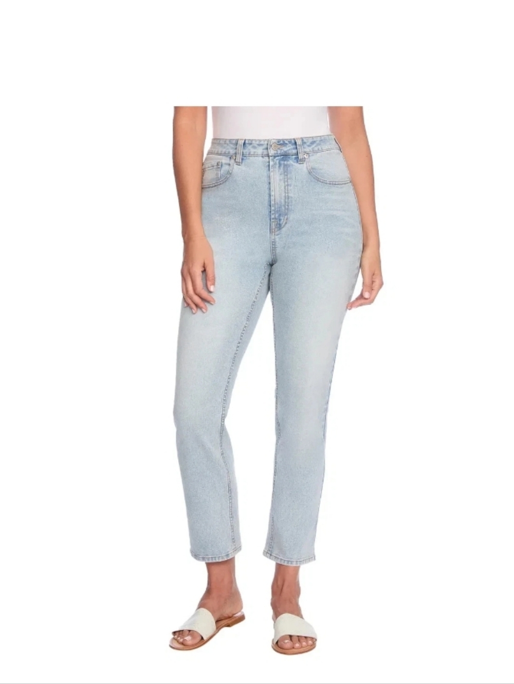 Frye Women's Cuffed Crop Jeans, Stretch, High Rise, Light Wash Size 4, NWOT